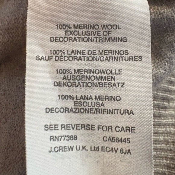 J.Crew Embellished Jewel Grey Cardigan 100% Merino Wool. Women’s size Medium. - Picture 12 of 12